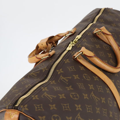 Louis Vuitton Keepall Bag Monogram Canvas, BROWN, CANVAS, Travel bag