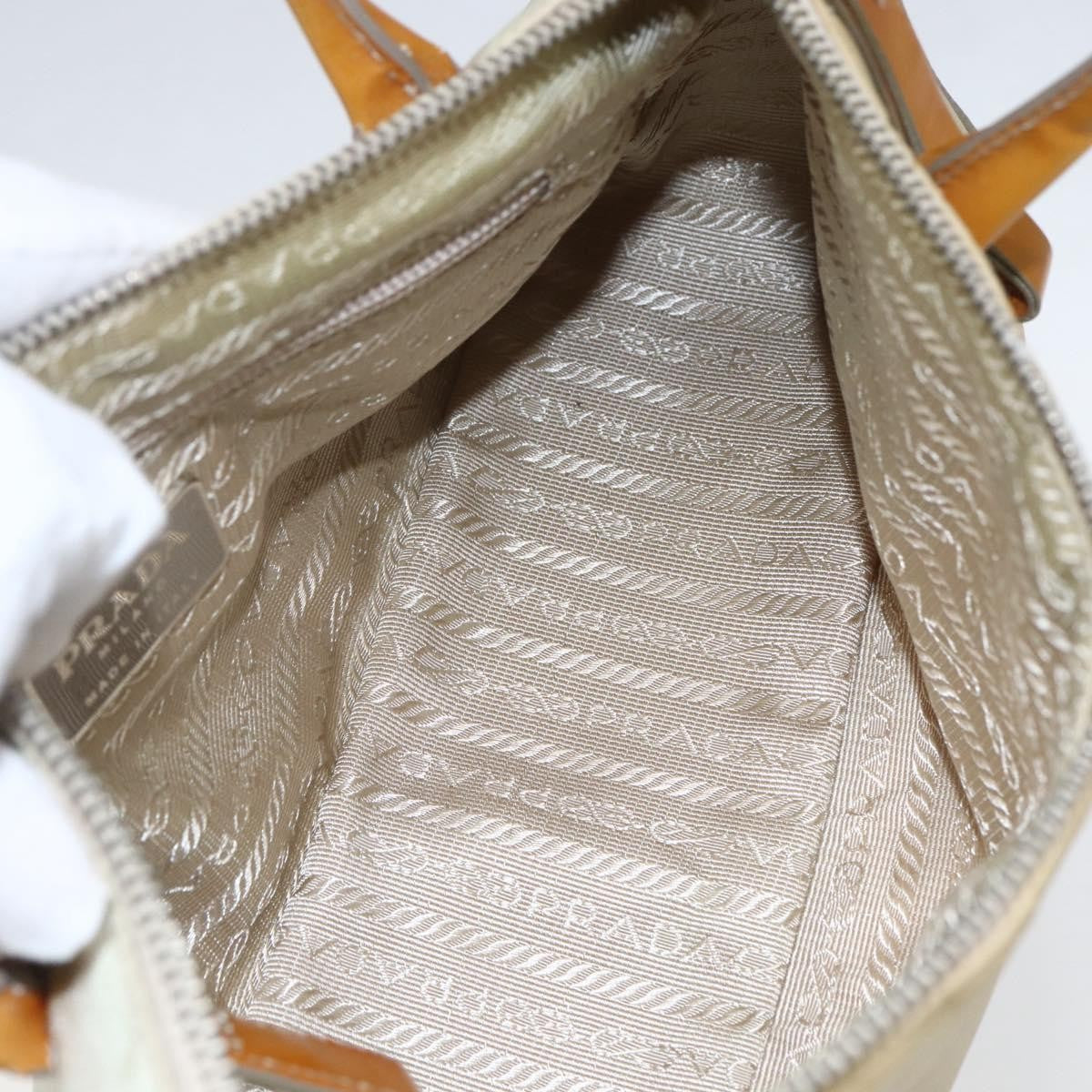 Prada Vintage Handbag Tessuto, BEIGE, NYLON, Handbag