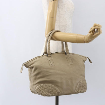 Bottega Veneta Intrecciato Handbag Leather, BEIGE, LEATHER, Handbag