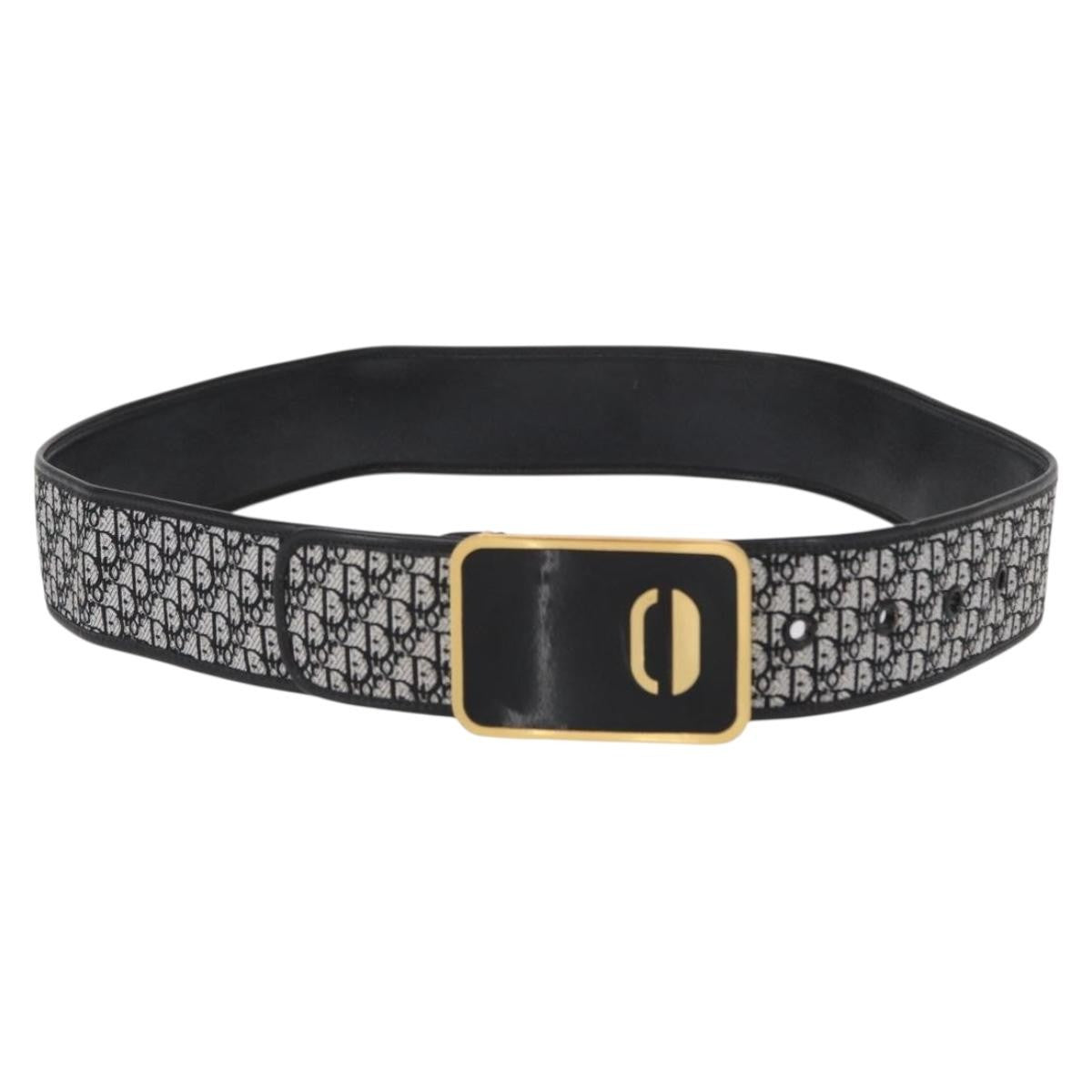 Christian Dior Vintage belt Canvas, BLACK, CANVAS, Belts