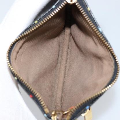 Louis Vuitton Pochette Accessoires Monogram Multicolor, BLACK, CANVAS, Clutche & pouche