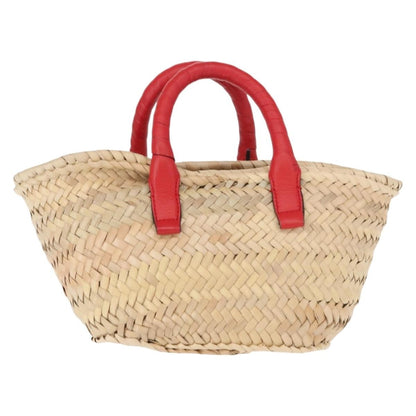 Chloe Marcie Basket Bag Raffia, BEIGE, WICKER, Handbag