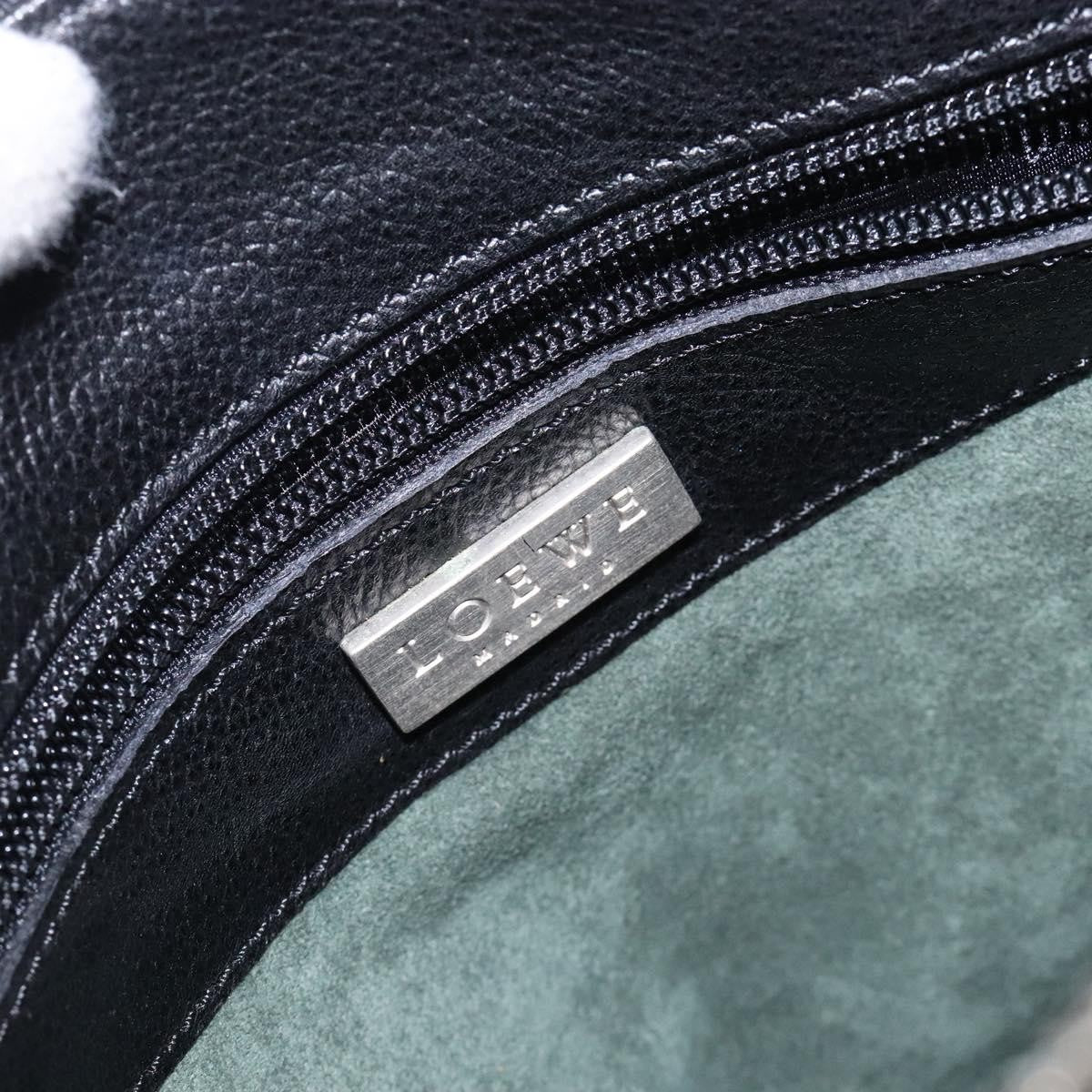 Loewe Vintage Shoulder Bag Leather, BLACK, LEATHER, Shoulder bag