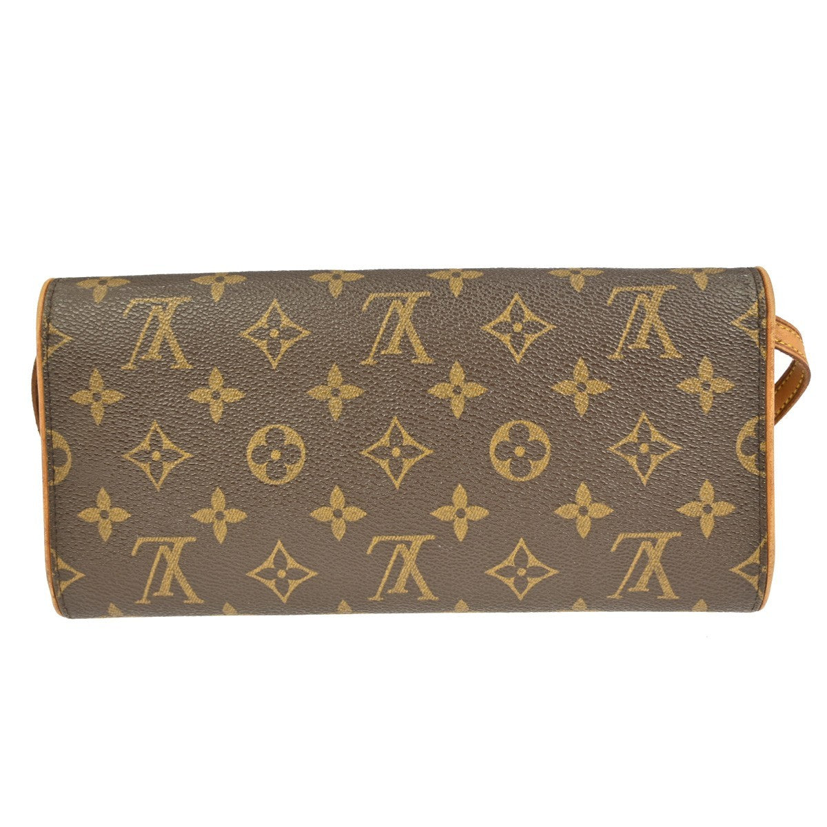 Louis Vuitton Twin Handbag Monogram Canvas, BROWN, CANVAS, Clutche & pouche