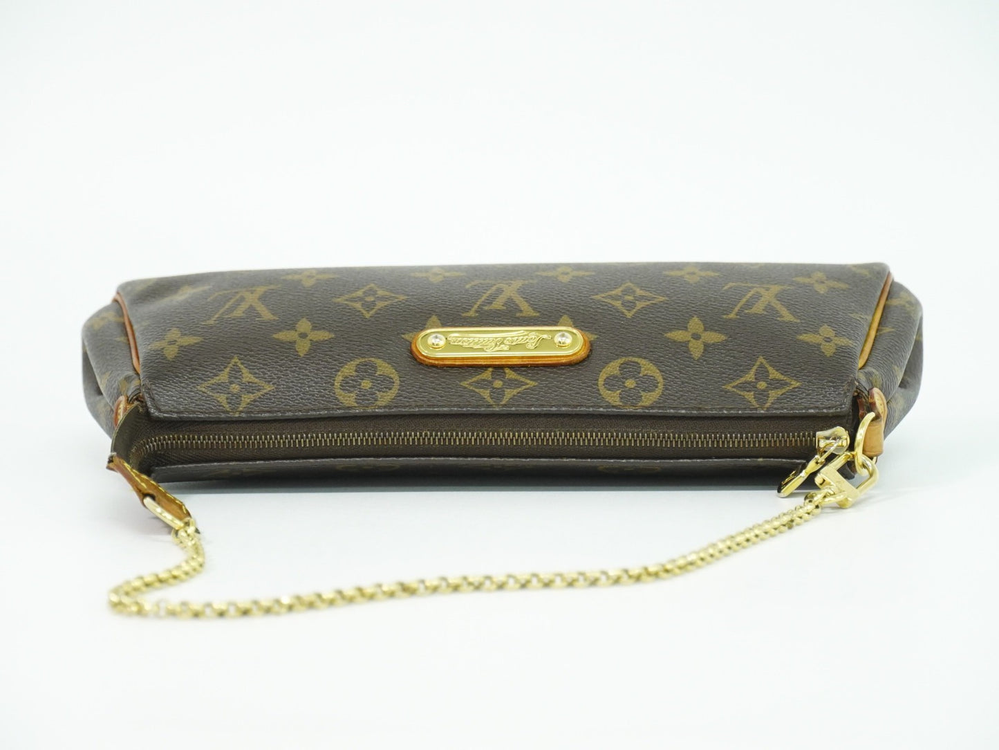 Louis Vuitton Eva Handbag Monogram Canvas, BROWN, CANVAS, Clutche & pouche