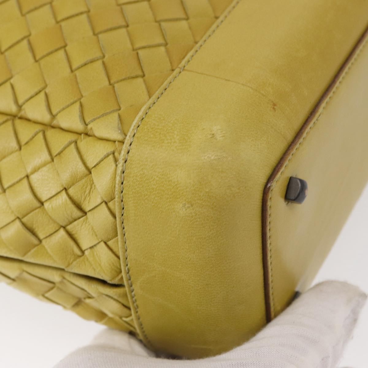 Bottega Veneta Vintage handbag Leather, YELLOW, LEATHER, Handbag