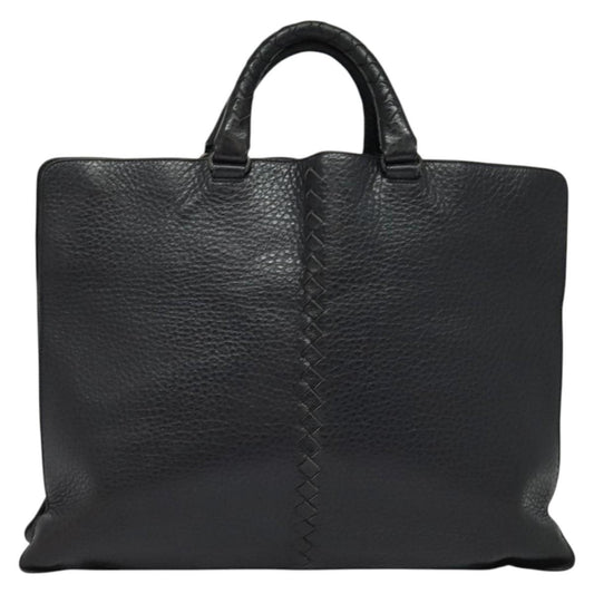Bottega Veneta Double Compartment Convertible Tote Intrecciato Nappa, BLACK, LEATHER, Tote bag