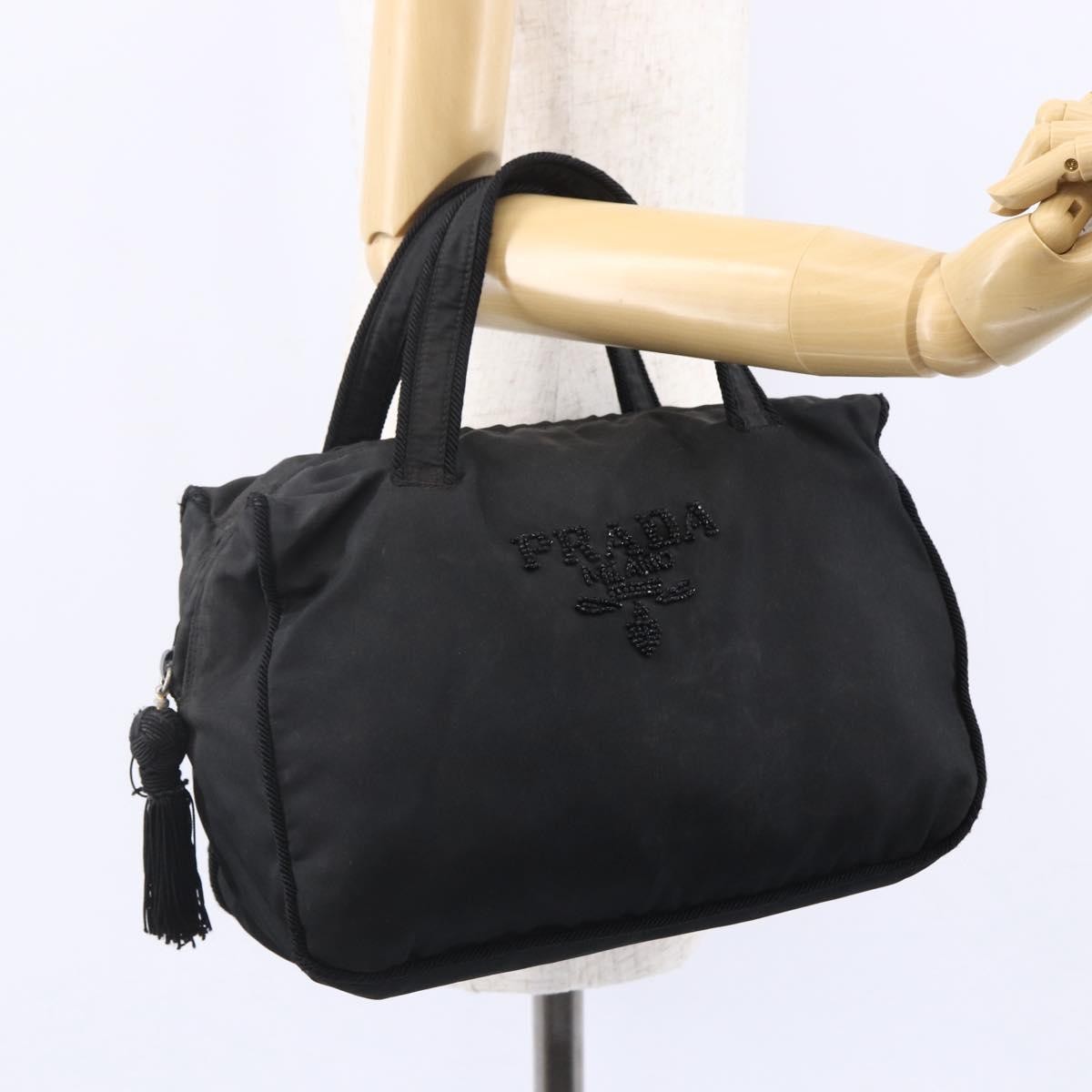 Prada Vintage Handbag Tessuto, BLACK, NYLON, Handbag