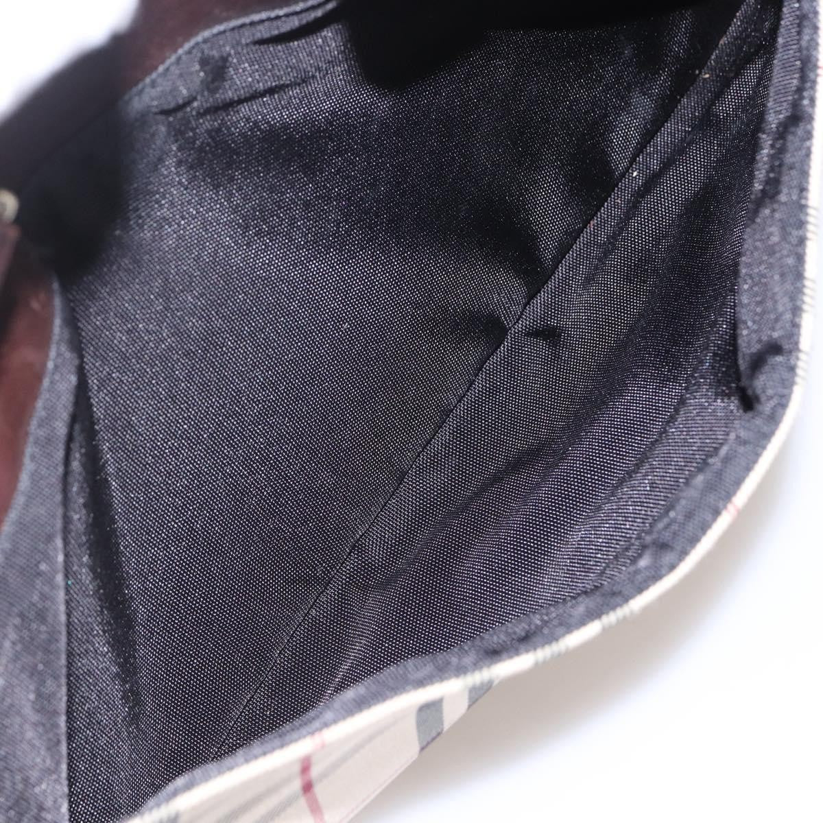 Burberry Nova Check Bowling Bag Canvas, BEIGE, CANVAS, Travel bag