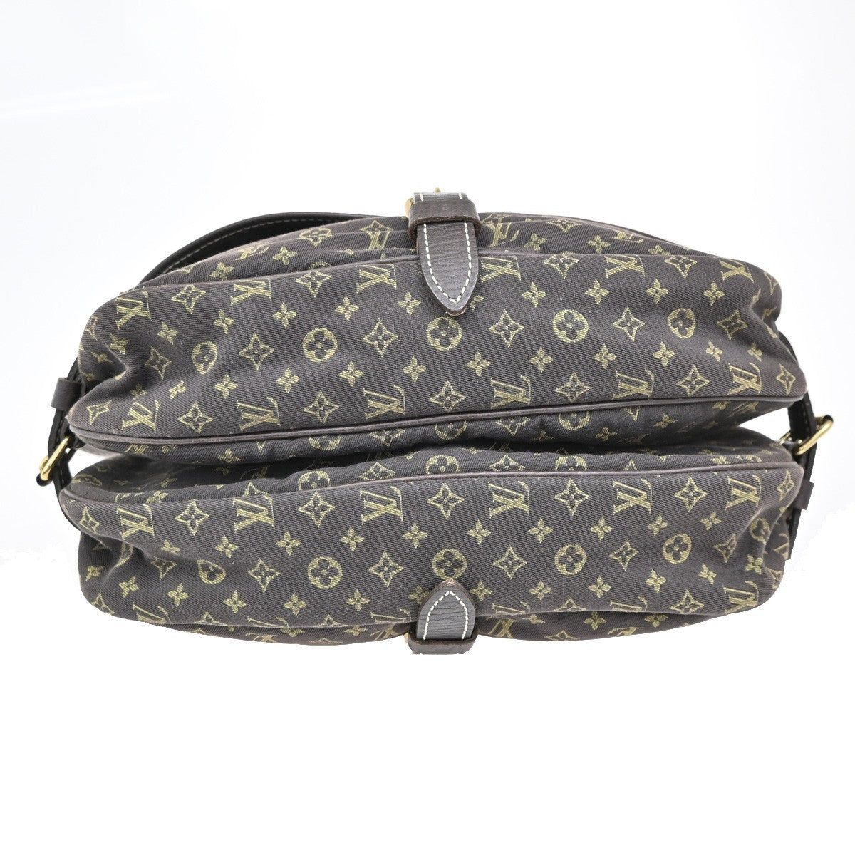 Louis Vuitton Saumur Handbag Mini Lin, BROWN, CANVAS, Shoulder bag