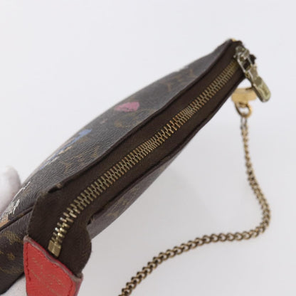 Louis Vuitton Pochette Accessoires Limited Edition Christmas Animation Monogram Canvas, BROWN, CANVAS, Clutche & pouche