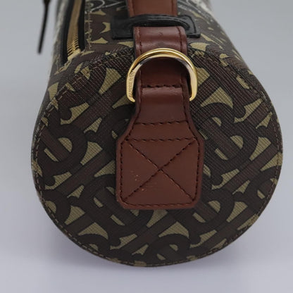 Burberry Barrel Crossbody Bag Monogram E-Canvas, BROWN, CANVAS, Crossbody bag