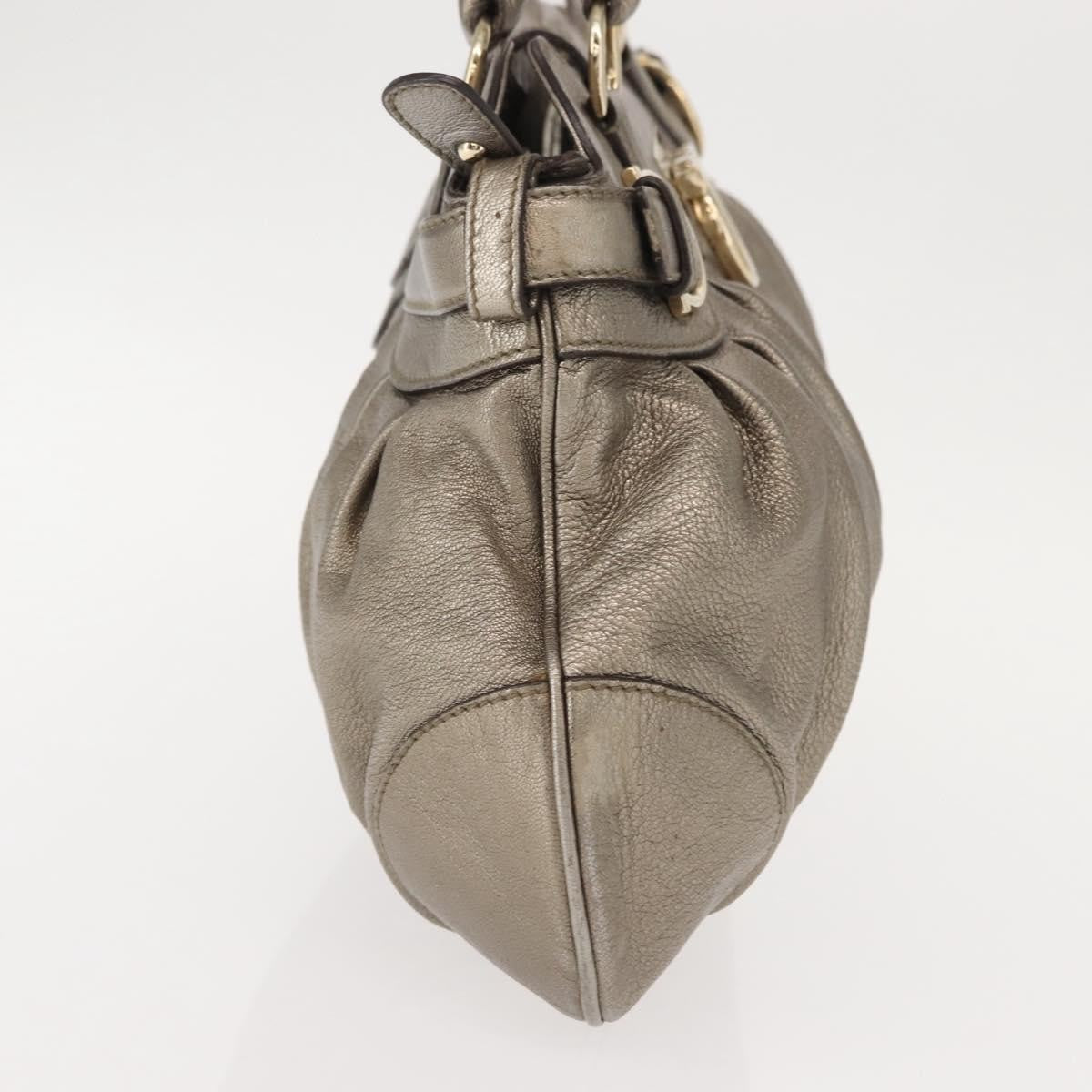 Salvatore Ferragamo Gancini Tote Leather, GOLD, LEATHER, Tote bag