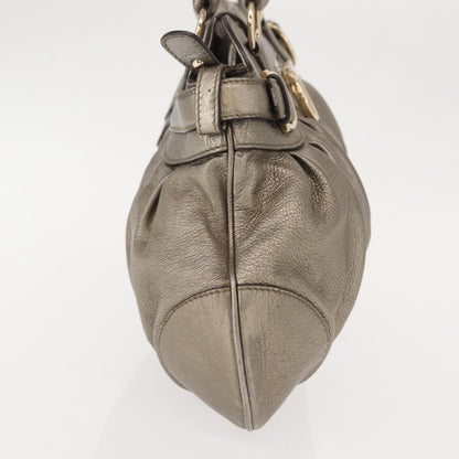 Salvatore Ferragamo Gancini Tote Leather, GOLD, LEATHER, Tote bag