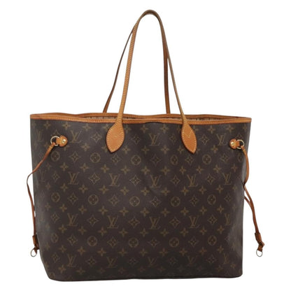 Louis Vuitton Neverfull Tote Monogram Canvas, BROWN, CANVAS, Tote bag