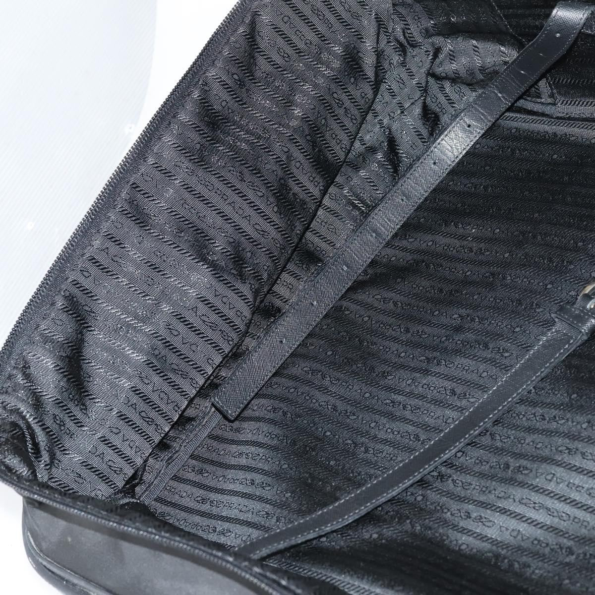 Prada Trunk Bag Nylon, BLACK, NYLON, Travel bag