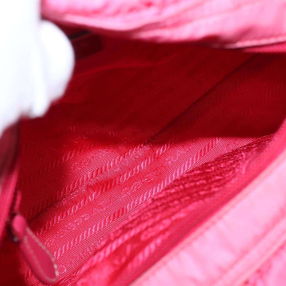 Prada Bow Convertible Tote Tessuto, PINK, NYLON, Tote bag