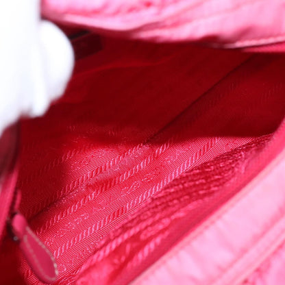 Prada Bow Convertible Tote Tessuto, PINK, NYLON, Tote bag