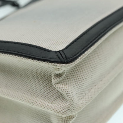 Balenciaga Navy Pochette Canvas and Leather, WHITE, CANVAS, Shoulder bag