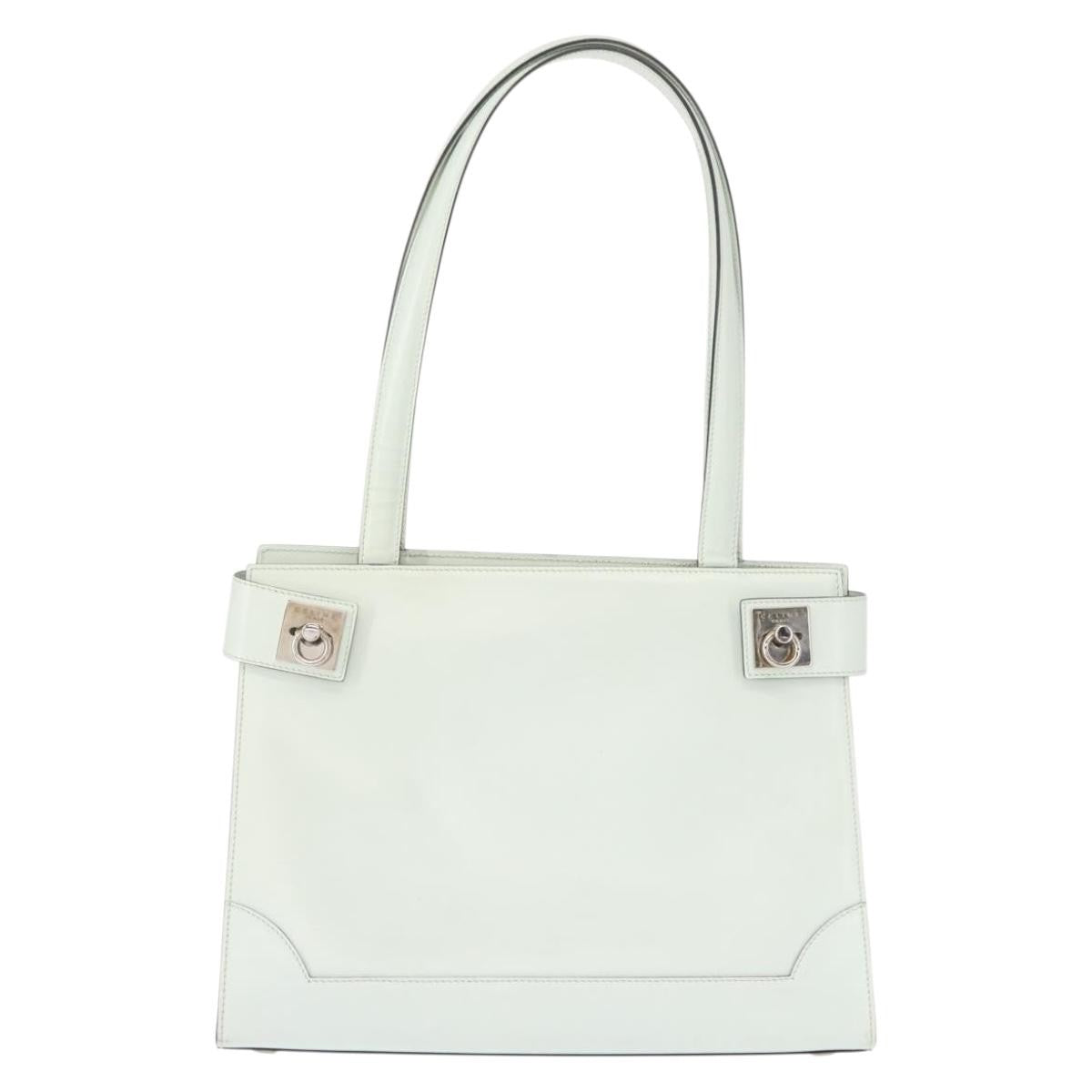 Celine Tote bag Leather, WHITE, LEATHER, Tote bag