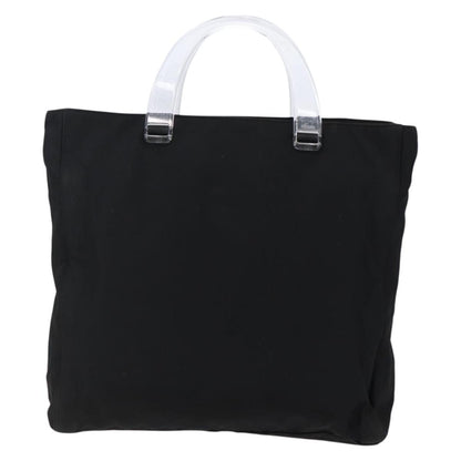 Prada Resin Handle Tote Tessuto, BLACK, NYLON, Tote bag
