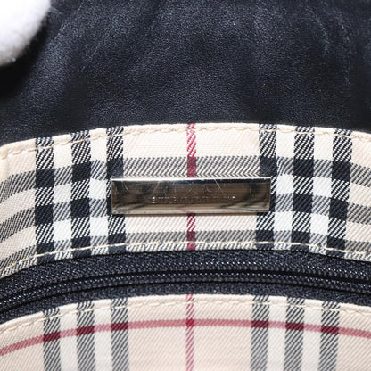 Burberry Vintage Handbag Leather, BLACK, LEATHER, Handbag