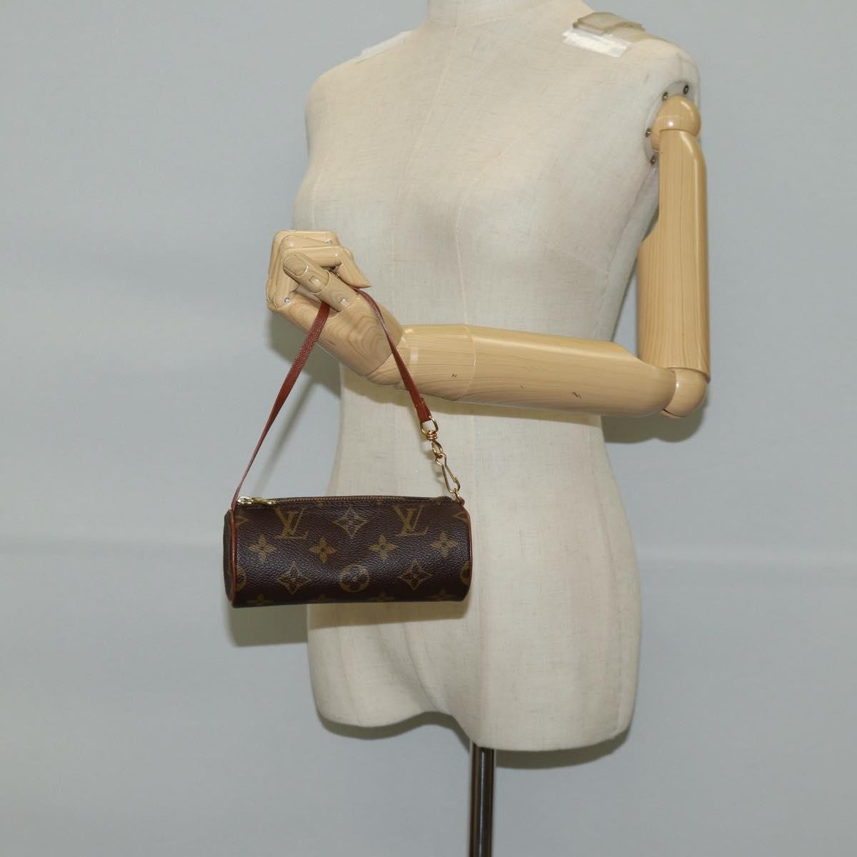 Louis Vuitton Papillon Pochette Monogram Canvas, BROWN, CANVAS, Handbag