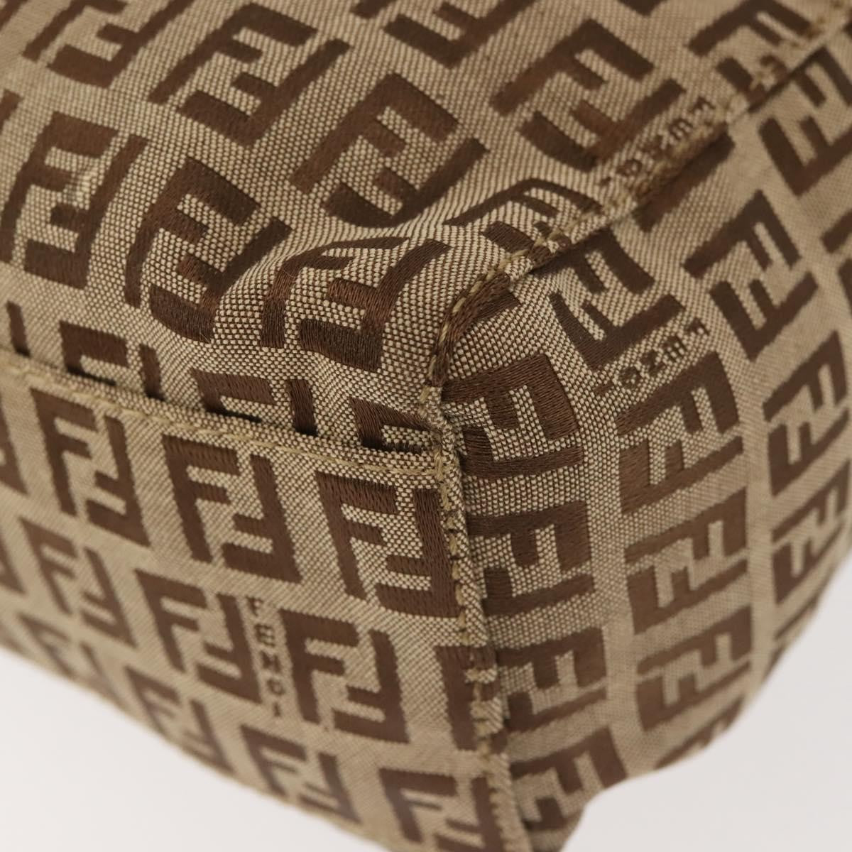 Fendi Vintage Tote Zucca Canvas, BEIGE, CANVAS, Tote bag