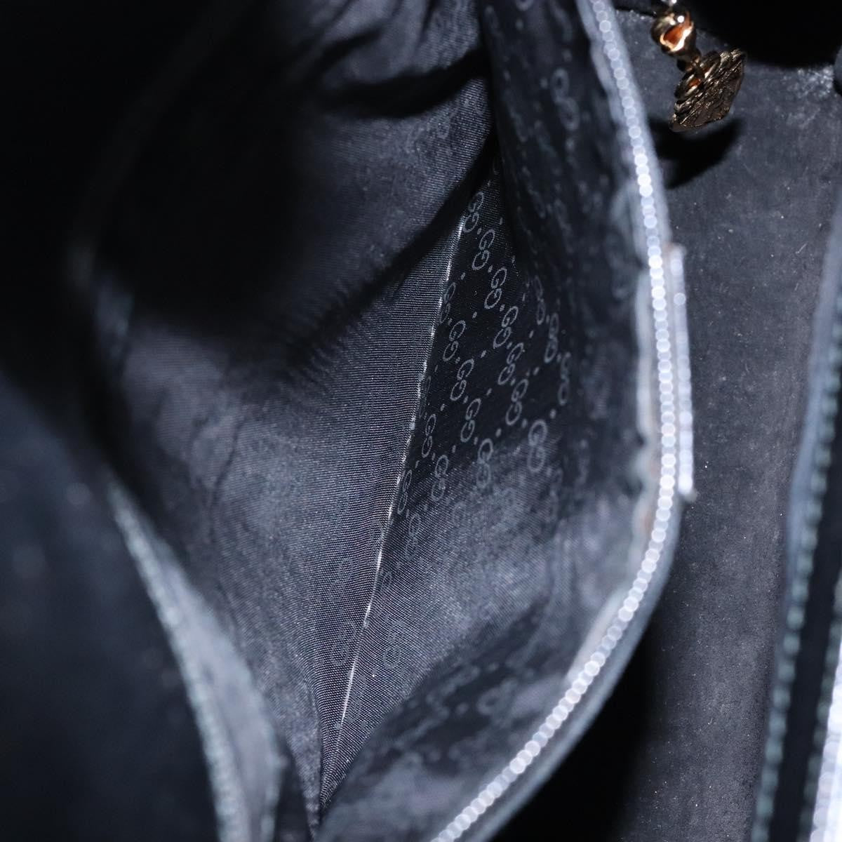 Gucci Vintage Handbag Leather, BLACK, LEATHER, Handbag