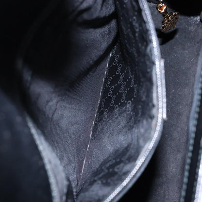 Gucci Vintage Handbag Leather, BLACK, LEATHER, Handbag