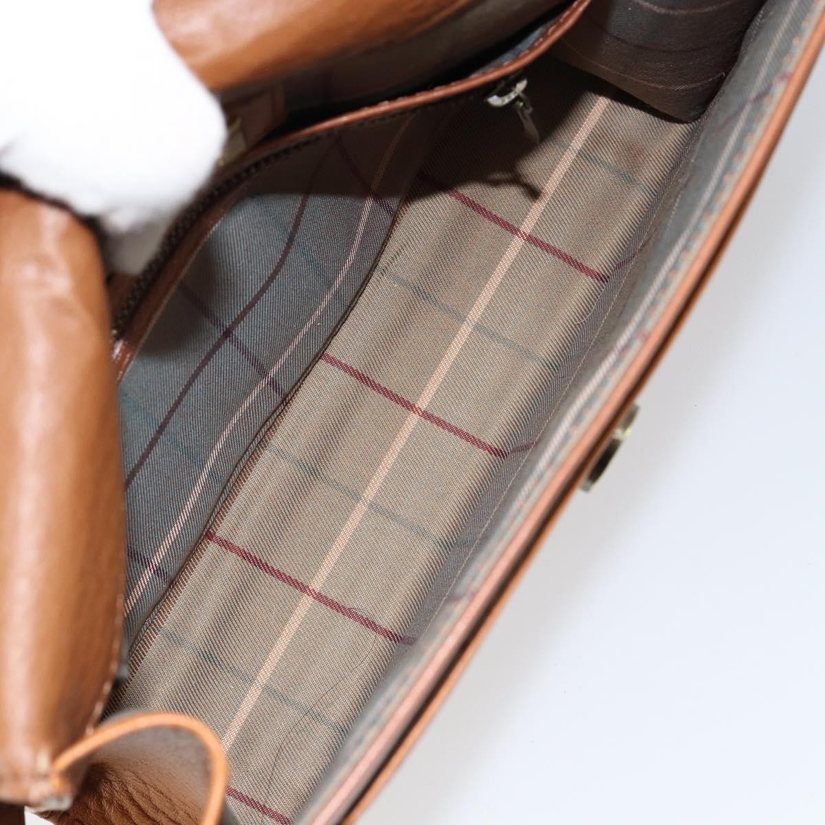 Burberry Vintage Shoulder Bag Leather, BROWN, LEATHER, Shoulder bag