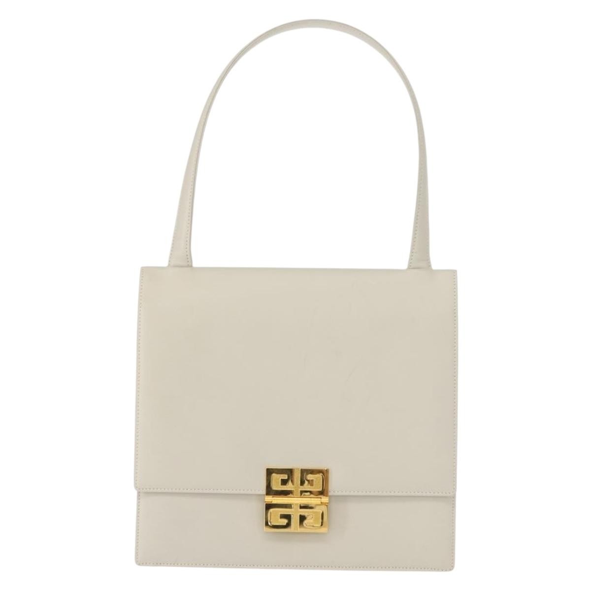 Givenchy 4G shoulder Bag Leather, GRAY, LEATHER, Shoulder bag