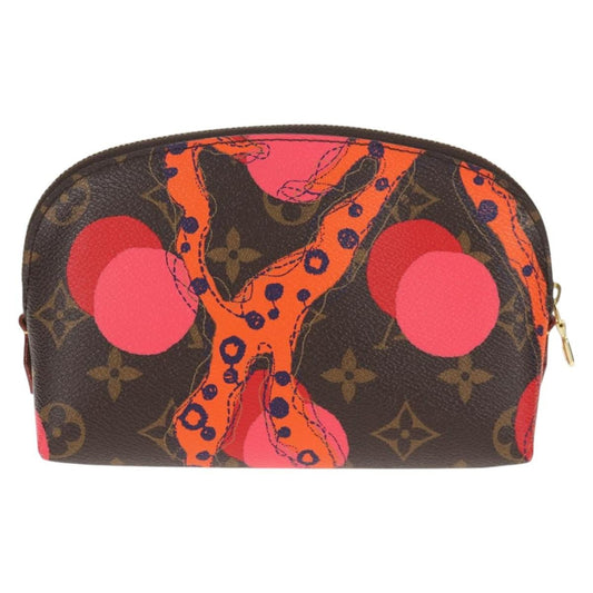 Louis Vuitton Cosmetic Pouch Limited Edition Monogram Jungle Dots, BROWN, CANVAS, Toiletry Case