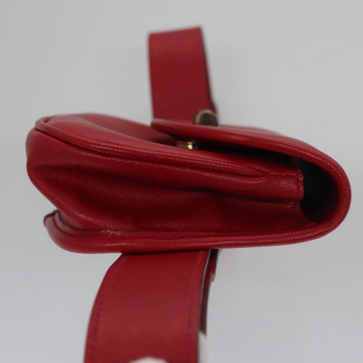 Gucci Bamboo 1947 Belt Bag Leather, RED, LEATHER, Clutche & pouche