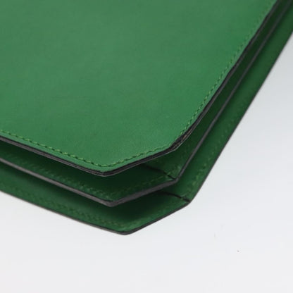 Celine Handbag Leather, GREEN, LEATHER, Handbag