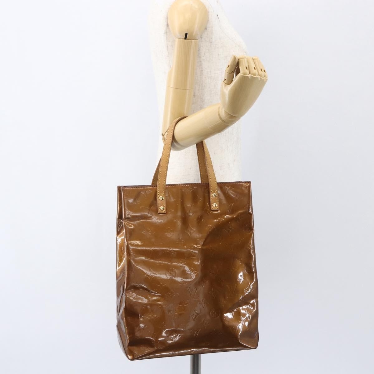 Louis Vuitton Reade Handbag Monogram Vernis, BROWN, PATENT_LEATHER, Handbag