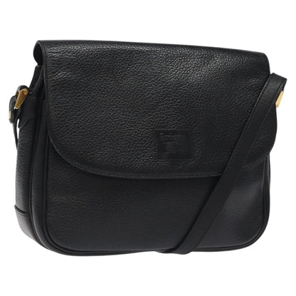 Burberry Flap Shoulder Bag Leather, BLACK, LEATHER, Shoulder bag