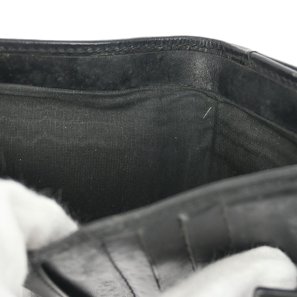 Celine Vintage Bifold Wallet Macadam Coated Canvas, BLACK, PVC, Wallets