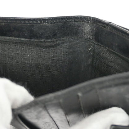 Celine Vintage Bifold Wallet Macadam Coated Canvas, BLACK, PVC, Wallets