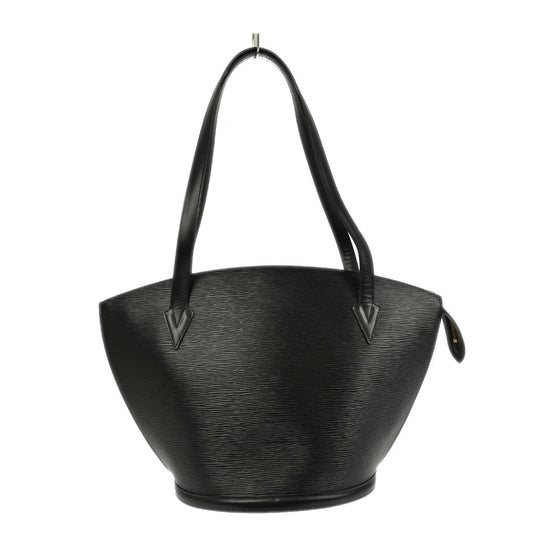 Louis Vuitton Saint Jacques Handbag Epi Leather, BLACK, LEATHER, Shoulder bag