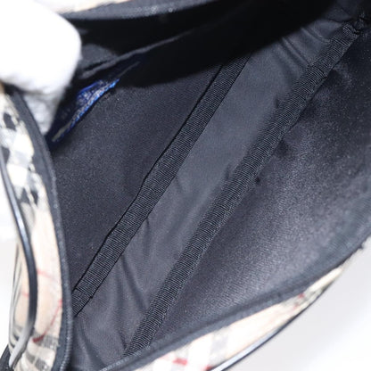 Burberry Nova check Pochette Canvas, BEIGE, NYLON, Clutche & pouche