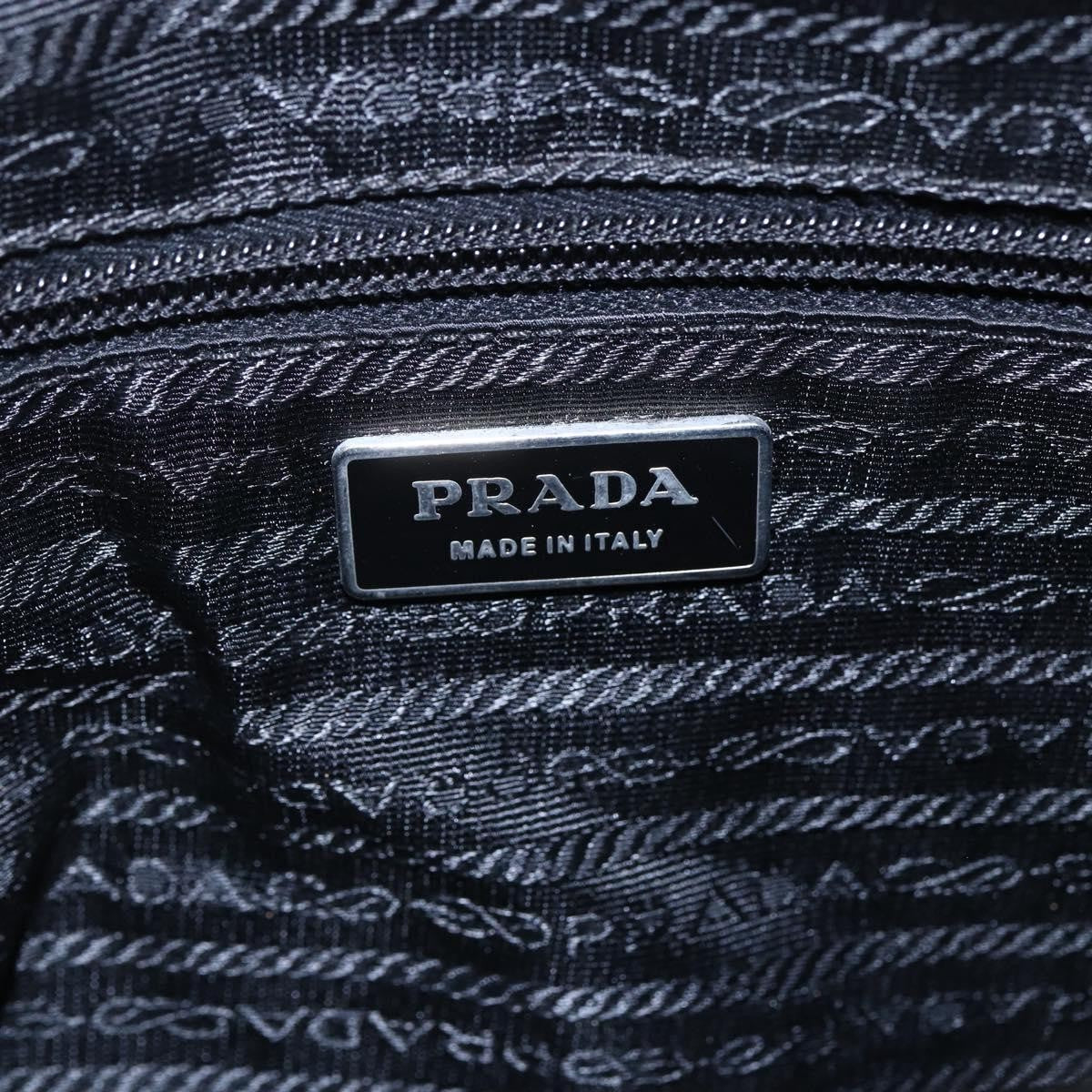 Prada Front Pocket Messenger Bag Tessuto, BLACK, NYLON, Shoulder bag