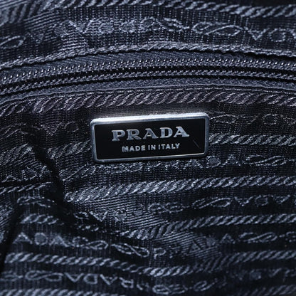 Prada Front Pocket Messenger Bag Tessuto, BLACK, NYLON, Shoulder bag