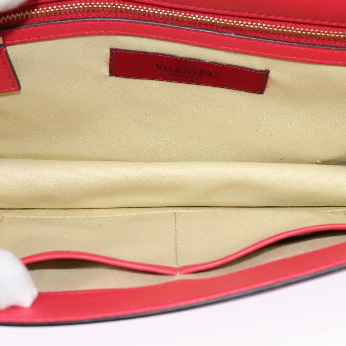 Valentino Garavani Rolling Rockstud Glam Lock Shoulder Bag Leather, PINK, LEATHER, Shoulder bag