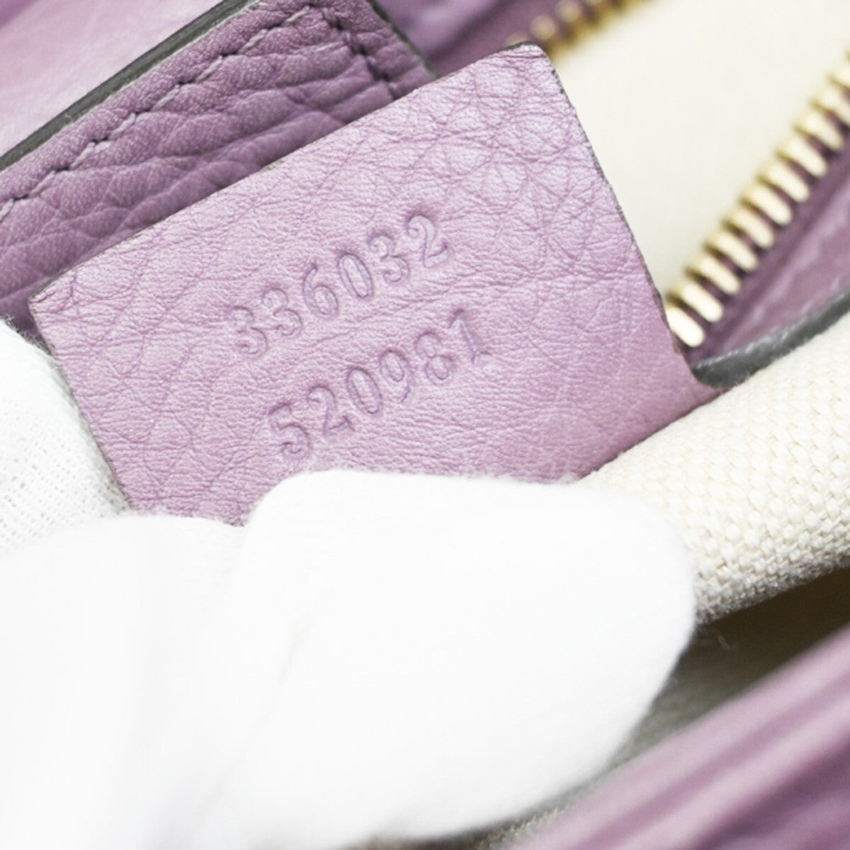 Gucci Bamboo shopper bag Leather, PURPLE, LEATHER, Tote bag