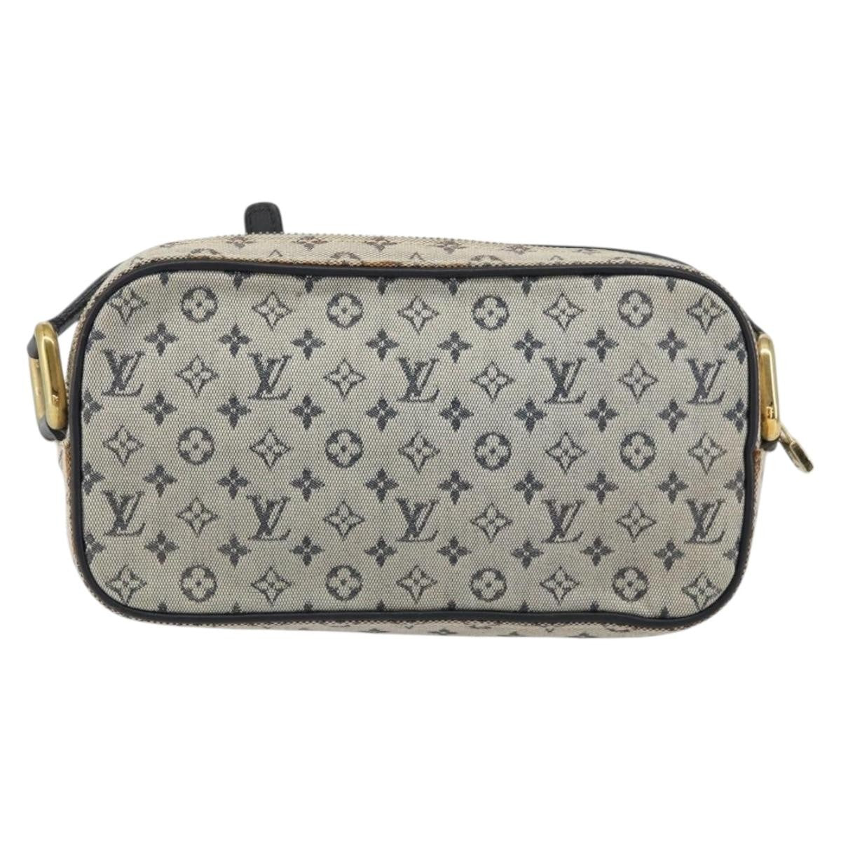 Louis Vuitton Juliette Crossbody Bag Mini Lin, BLUE, CANVAS, Shoulder bag