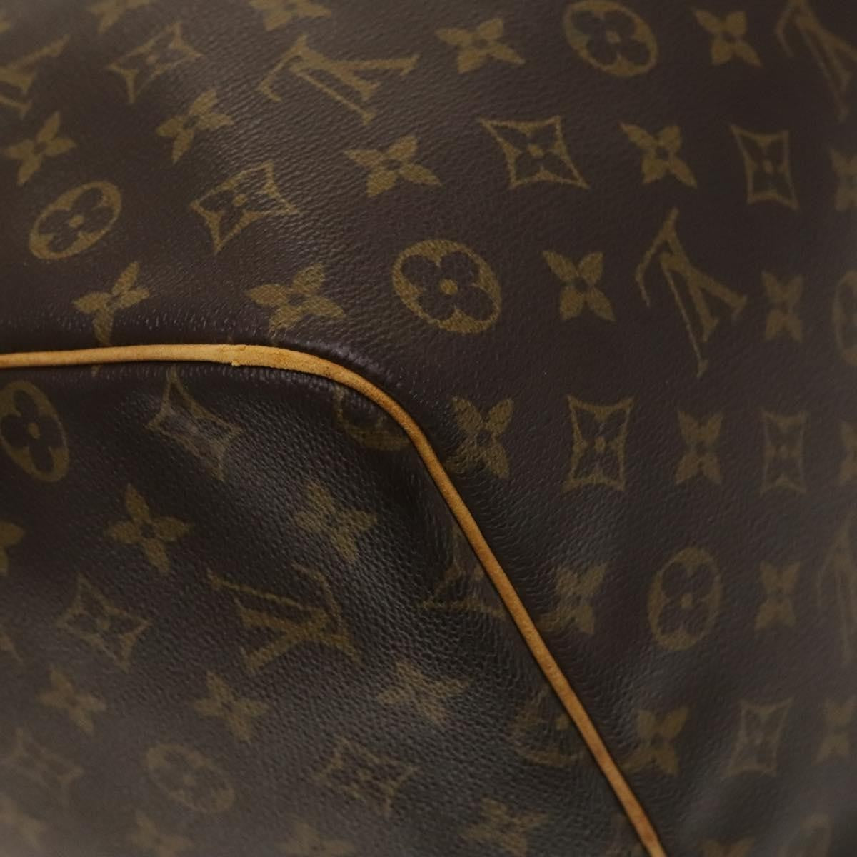 Louis Vuitton Keepall Bag Monogram Canvas, BROWN, CANVAS, Travel bag