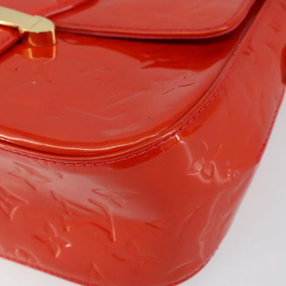 Louis Vuitton Bellflower Handbag Monogram Vernis, RED, PATENT_LEATHER, Shoulder bag