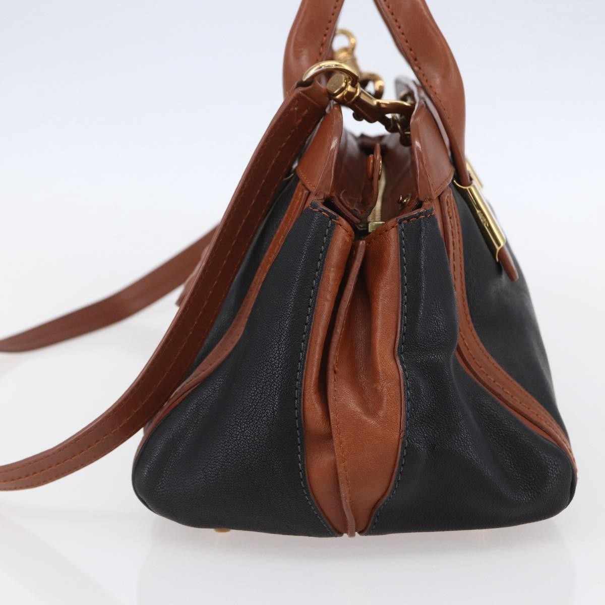 Chloe Alice Satchel Leather, BROWN, LEATHER, Handbag