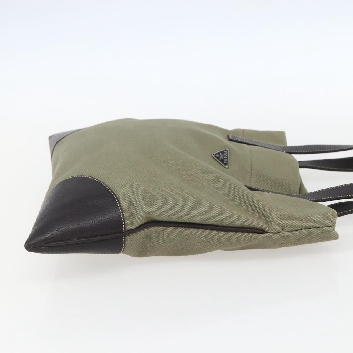 Prada Vintage Tote Canvas, KHAKI, CANVAS, Tote bag